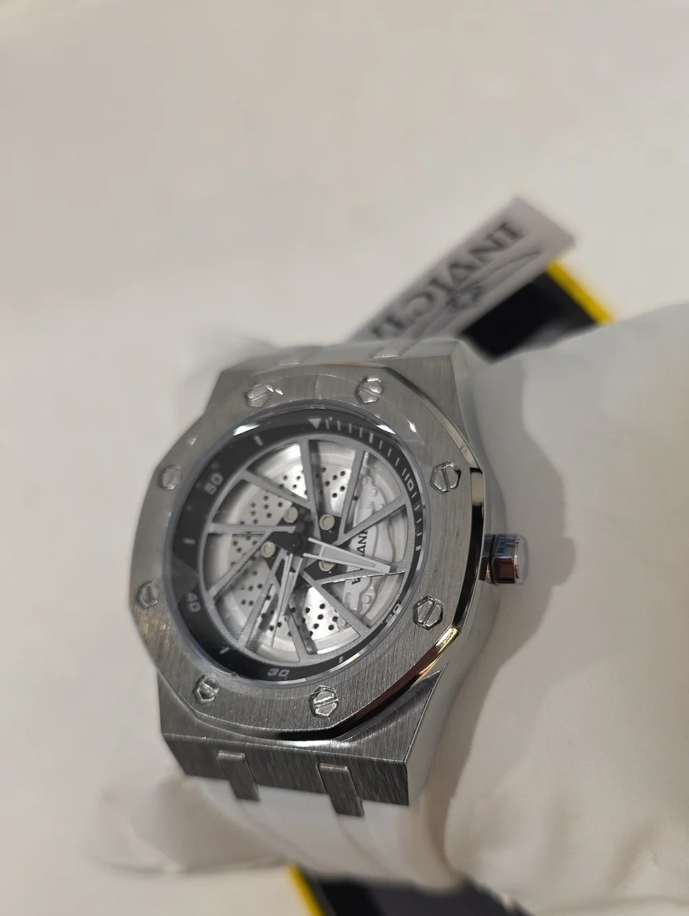 571.  Invicta Speedway Rim Men's Watch - 42mm, White (70039)